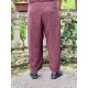 trouser 11413 BOTVI Burgundy striped linen Ewa i Walla - 12