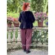 trouser 11413 BOTVI Burgundy striped linen Ewa i Walla - 14