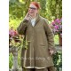 coat 66758 MARIE Olive boiled wool Ewa i Walla - 1