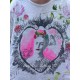 T-shirt Frida Corazon llameante in True Magnolia Pearl - 18