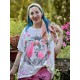 T-shirt Frida Corazon llameante in True Magnolia Pearl - 1