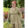 coat 66764 JIMENA Dark ecru striped linen Ewa i Walla - 3