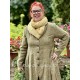 coat 66764 JIMENA Dark ecru striped linen Ewa i Walla - 9