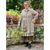 shirt-dress Cordelia in Kalamkari Magnolia Pearl - 7