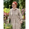 shirt-dress Cordelia in Kalamkari Magnolia Pearl - 3