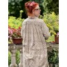 shirt-dress Cordelia in Kalamkari Magnolia Pearl - 6