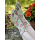 chaussettes Floral Lil Dipper in Lusoria Magnolia Pearl - 3