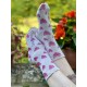 socks Heart Printed MP in Sketch Love Magnolia Pearl - 2