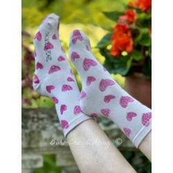 chaussettes Heart Printed MP in Sketch Love