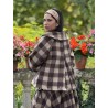 jacket AZALEE Large checks wooly cotton Les Ours - 4