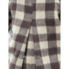 jacket AZALEE Large checks wooly cotton Les Ours - 20