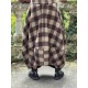 skirt CURCUMA Large checks wooly cotton Les Ours - 3