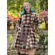 coat BLEUET Large checks wooly cotton Les Ours - 3