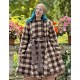 coat BLEUET Large checks wooly cotton Les Ours - 2