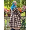 coat BLEUET Large checks wooly cotton Les Ours - 7