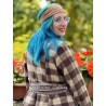 coat BLEUET Large checks wooly cotton Les Ours - 8