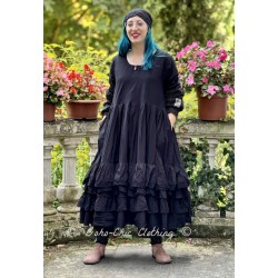 robe TULIPE coton Noir