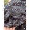 scarf PAULINE Black with white polka dots cotton Les Ours - 4