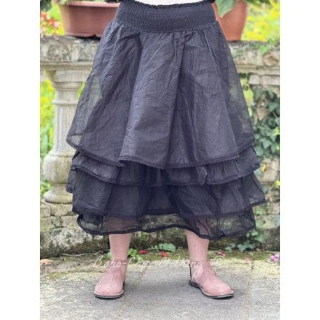 skirt / petticoat MADELEINE Black organza Les Ours - 1