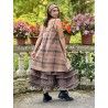 short dress LEA Macaroon with small checks cotton Les Ours - 7