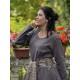 dress ALLIUM Black linen Les Ours - 11