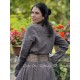 dress ALLIUM Black linen Les Ours - 13