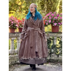 coat COSMOS Chocolate corduroy Les Ours - 1