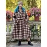 coat COSMOS Large checks wooly cotton Les Ours - 8