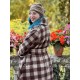 manteau COSMOS coton laineux Grands carreaux Les Ours - 14