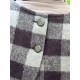 vest CHARLY Large checks wooly cotton Les Ours - 21