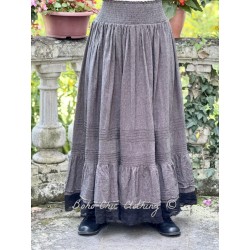 skirt JASMIN Black linen