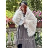 cape LAMA Pale pink faux fur Les Ours - 8