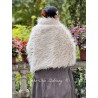 cape LAMA Pale pink faux fur Les Ours - 9