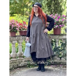 dress ASTER Black linen