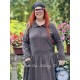 dress BERGAMOTE Black linen Les Ours - 3