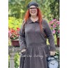 dress BERGAMOTE Black linen Les Ours - 3