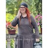 dress BERGAMOTE Black linen Les Ours - 4