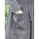 dress BERGAMOTE Black linen Les Ours - 20