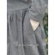 dress BERGAMOTE Black linen Les Ours - 23