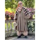 cape HOYA Large checks and Houndstooth woolly cotton Les Ours - 9