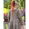 dress GERANIUM Houndstooth wooly cotton Les Ours - 14