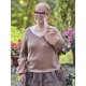 long sleeve T-shirt NOE Chocolate linen Les Ours - 10