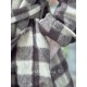 coat COSMOS Large checks wooly cotton Les Ours - 29