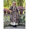 coat COSMOS Large checks wooly cotton Les Ours - 1