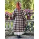 coat COSMOS Large checks wooly cotton Les Ours - 5