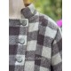 coat BLEUET Large checks wooly cotton Les Ours - 27