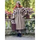 dress GERANIUM Large checks and Houndstooth woolly cotton Les Ours - 9