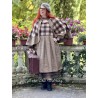 dress GERANIUM Large checks and Houndstooth woolly cotton Les Ours - 9