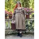 dress GERANIUM Large checks and Houndstooth woolly cotton Les Ours - 3