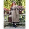 dress GERANIUM Large checks and Houndstooth woolly cotton Les Ours - 3